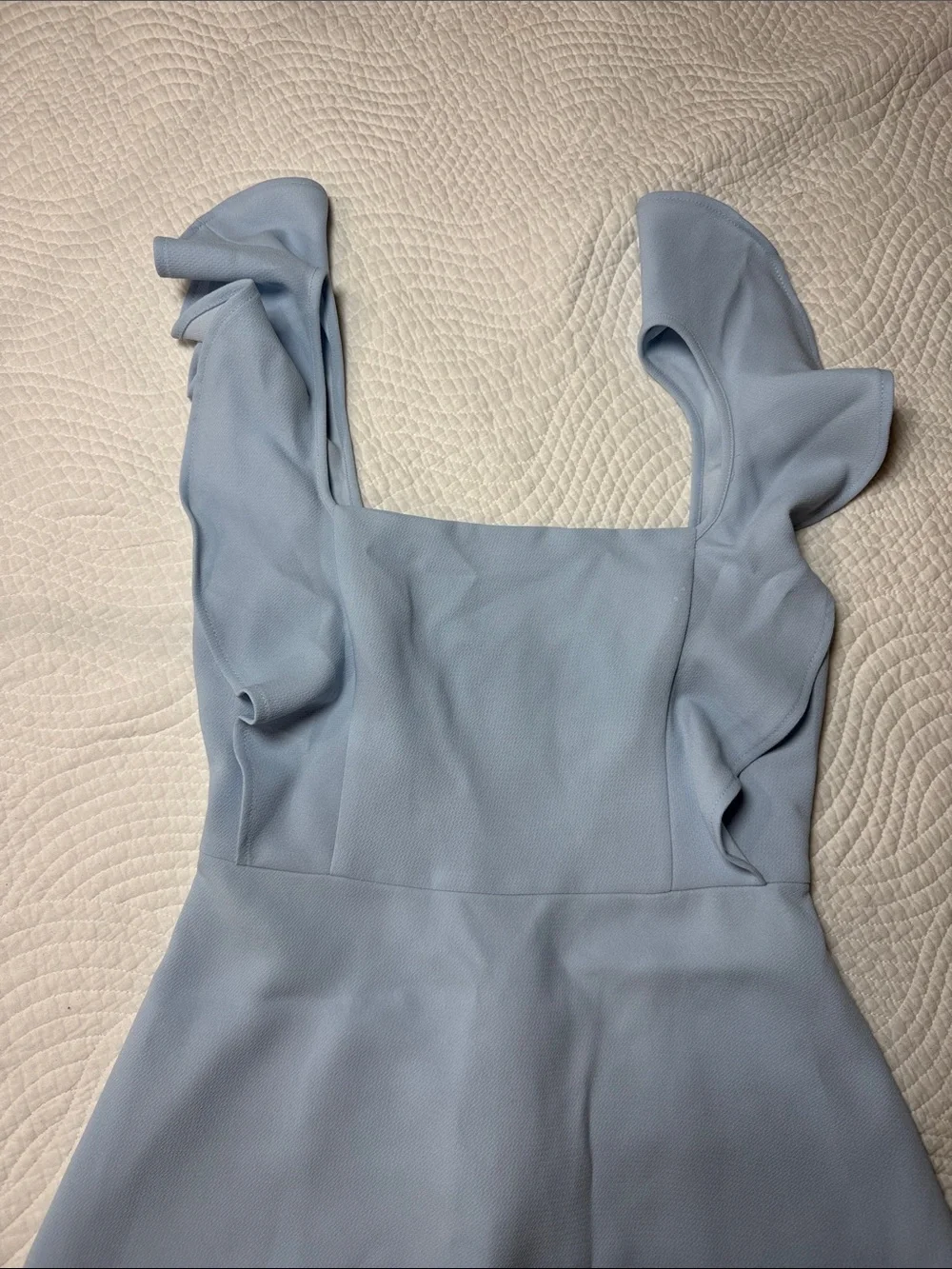 BCBGeneration Baby Blue Ruffle Mini Dress - Picture 4 of 12